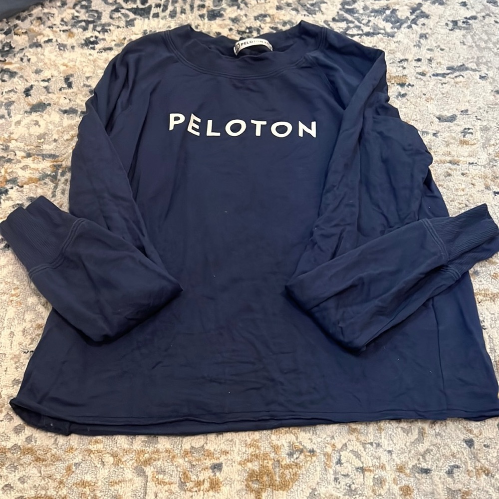 Peloton blue light weight sweatshirt size XS